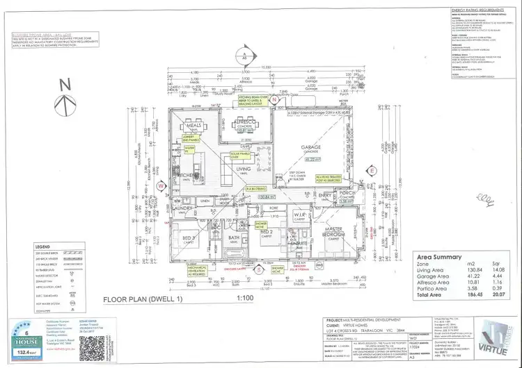 Floorplan of Homely house listing, 182 Cross's Road, Traralgon VIC 3844