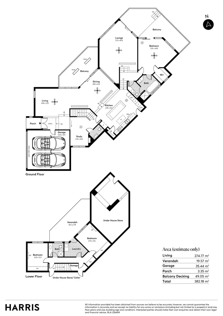 Floorplan of Homely house listing, 53 Hillcrest Drive, Eden Hills SA 5050