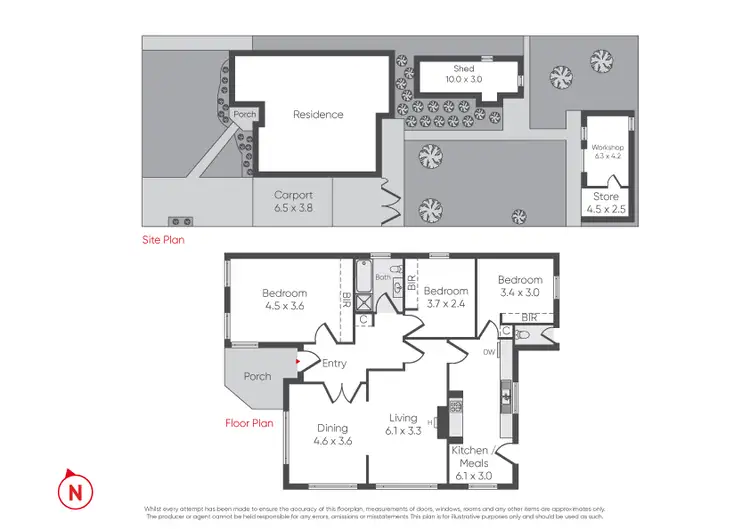 Floorplan of Homely house listing, 12 Wattle Grove, Seaholme VIC 3018