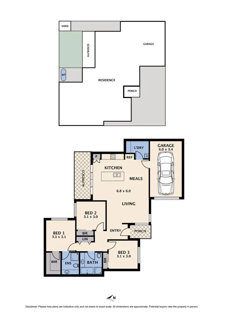 Floorplan of Homely unit listing, 3/2 Spratling Street, Reservoir VIC 3073