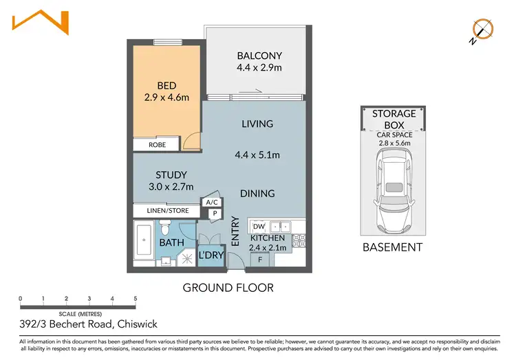 Floorplan of Homely apartment listing, 392/3 Bechert Road, Chiswick NSW 2046