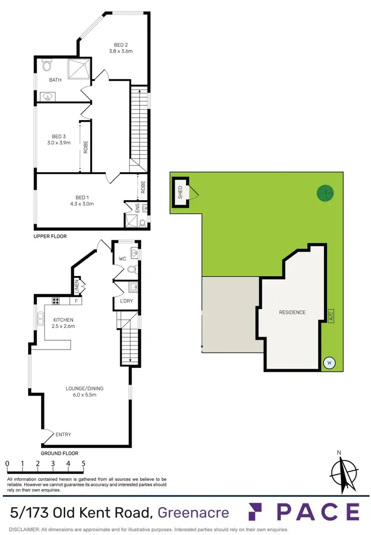 Floorplan of Homely townhouse listing, 5/173 Old Kent Road, Greenacre NSW 2190