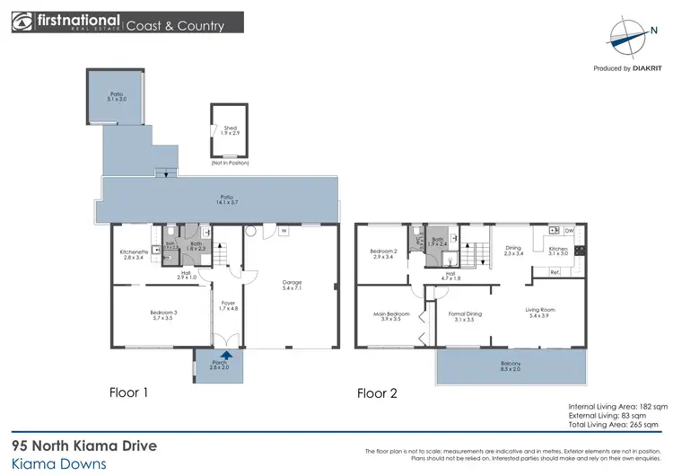 Floorplan of Homely house listing, 95 North Kiama Drive, Kiama Downs NSW 2533