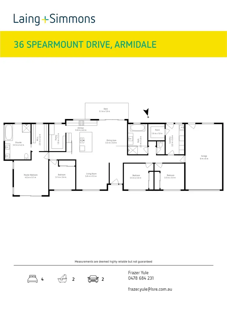 Floorplan of Homely house listing, 36 Spearmount Drive, Armidale NSW 2350