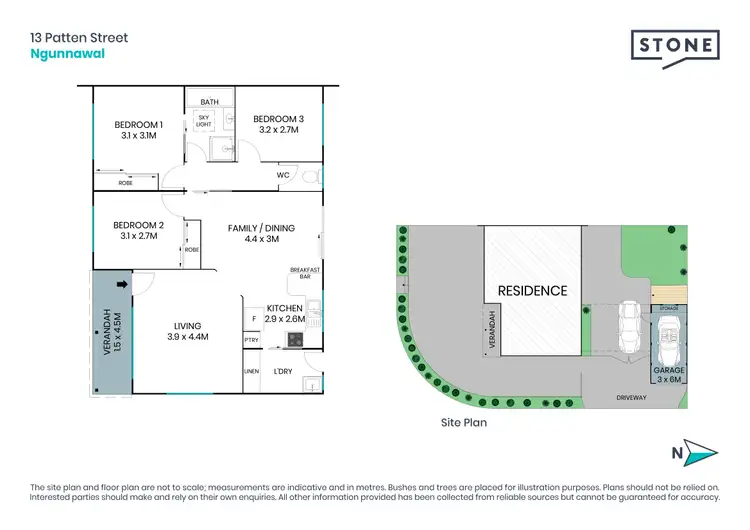 Floorplan of Homely house listing, 13 Patten Street, Ngunnawal ACT 2913