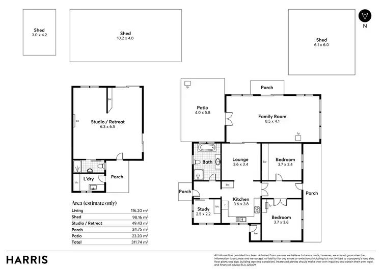 Floorplan of Homely house listing, 11 Dalham Road, Mylor SA 5153