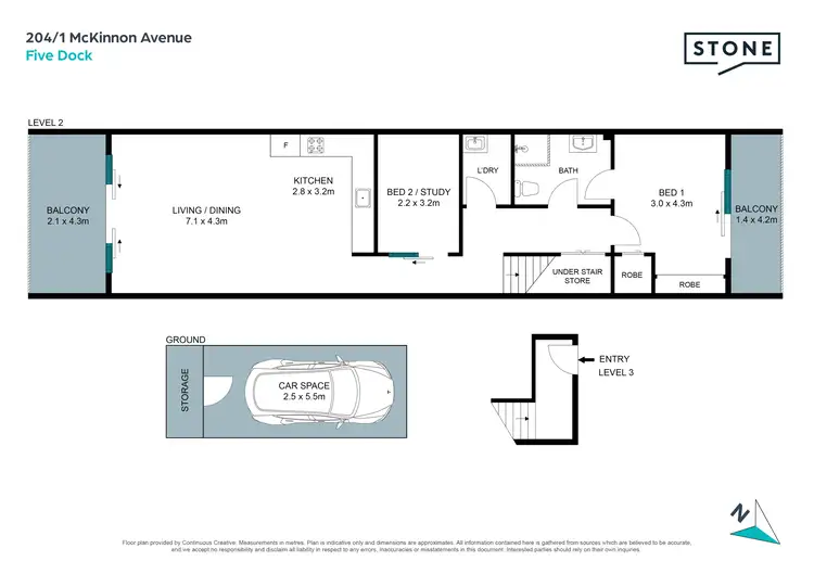 Floorplan of Homely apartment listing, 204/1 McKinnon Avenue, Five Dock NSW 2046
