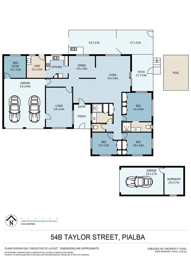 Floorplan of Homely house listing, 54B Taylor Street, Pialba QLD 4655