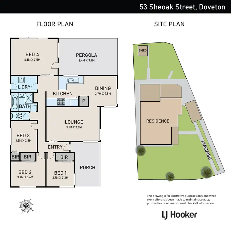 Floorplan of Homely house listing, 53 Sheoak Street, Doveton VIC 3177