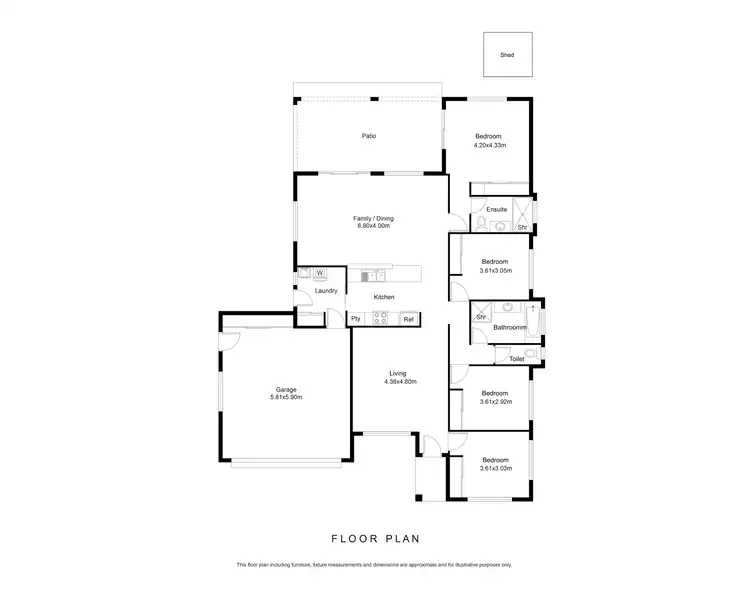 Floorplan of Homely house listing, 42 Piccone Drive, Edmonton QLD 4869