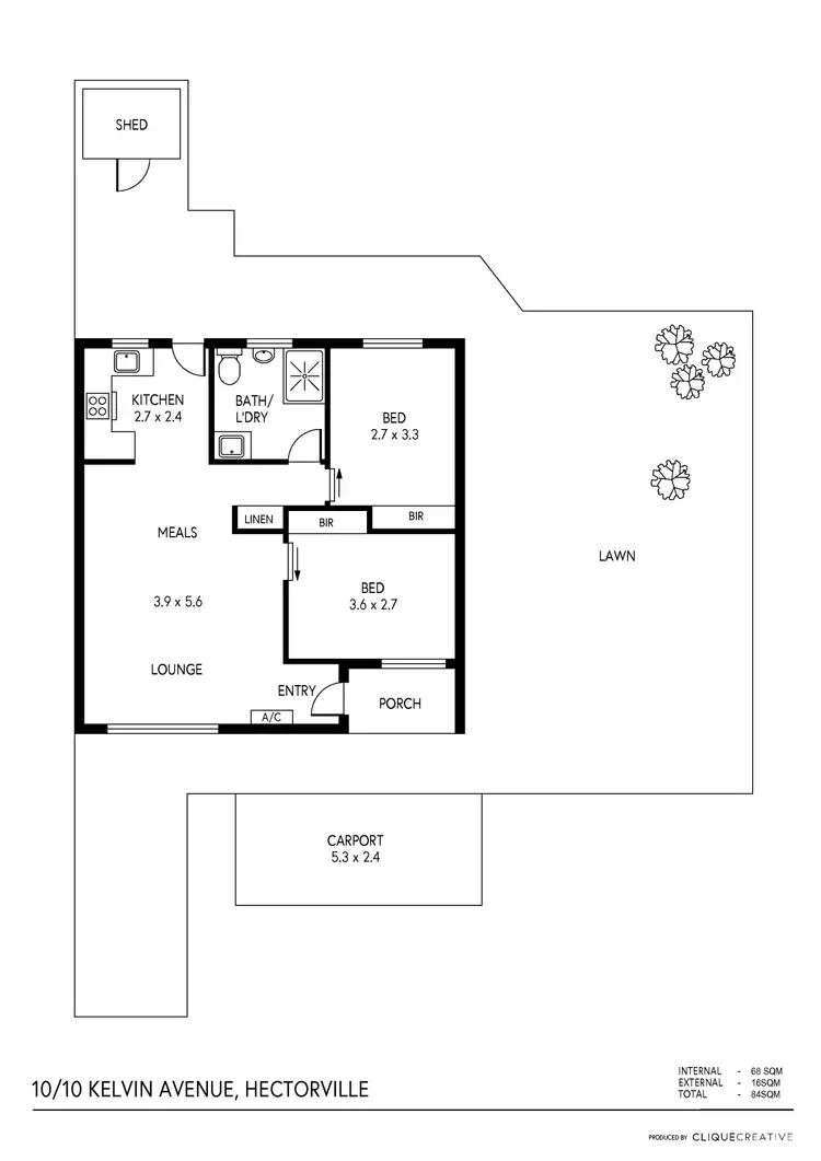 Floorplan of Homely unit listing, 10/10 Kelvin Avenue, Hectorville SA 5073