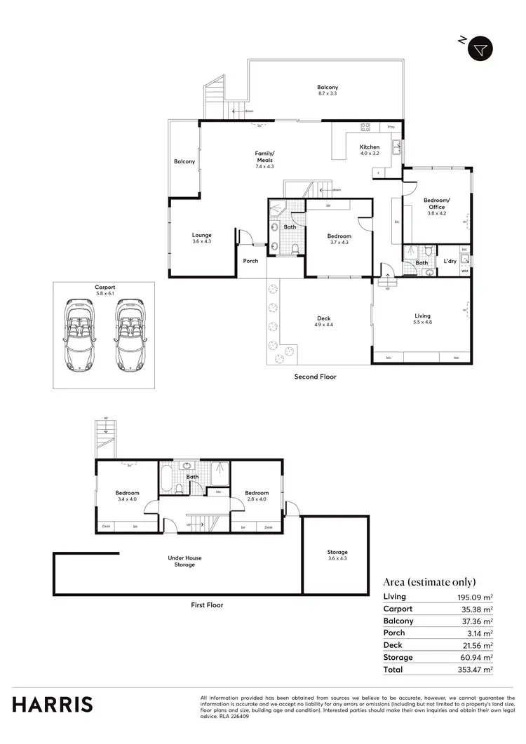 Floorplan of Homely house listing, 10 Nunyara Crescent, Belair SA 5052