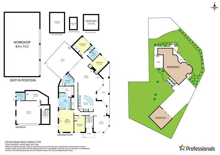 Floorplan of Homely house listing, 2 Elvian Road, Woori Yallock VIC 3139