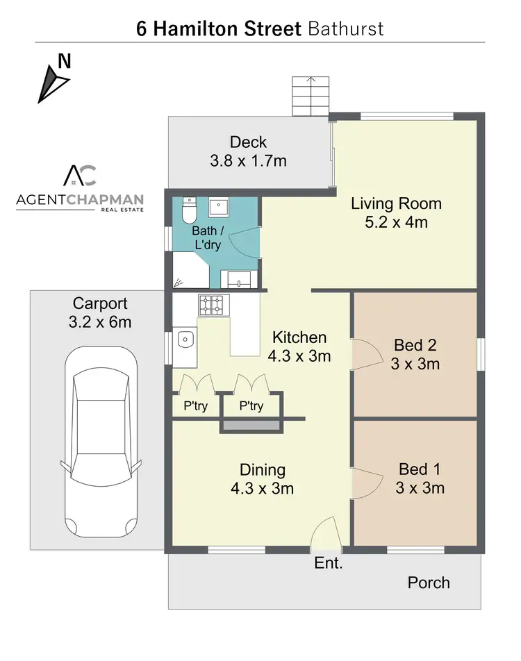 Floorplan of Homely house listing, 6 Hamilton Street, South Bathurst NSW 2795