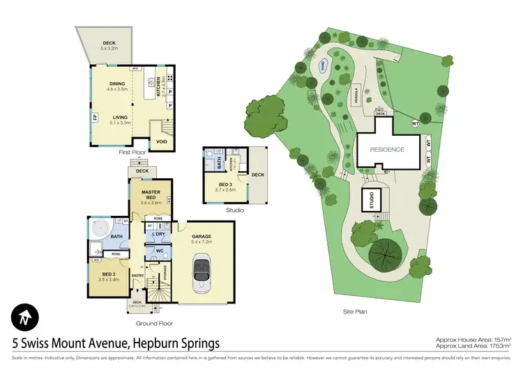Floorplan of Homely house listing, 5 Swiss Mount Avenue, Hepburn Springs VIC 3461