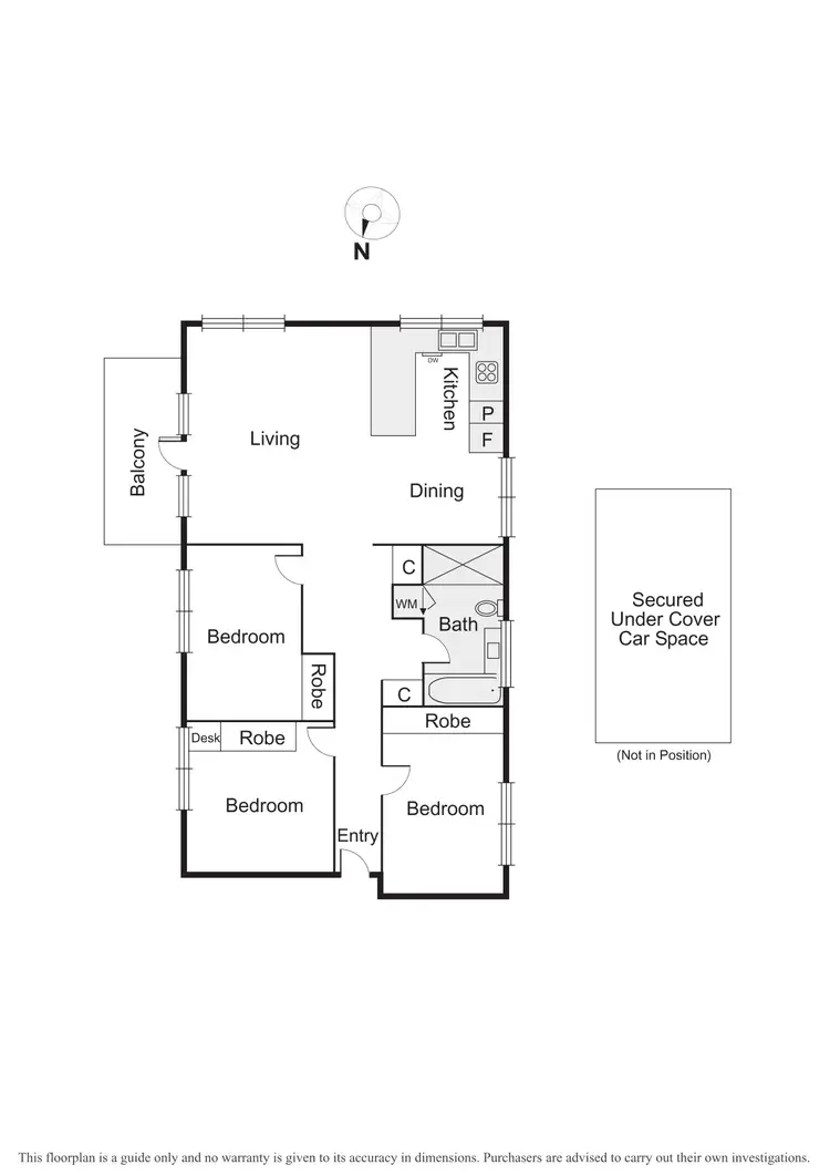 Floorplan of Homely apartment listing, 3/22 Wave Street, Elwood VIC 3184