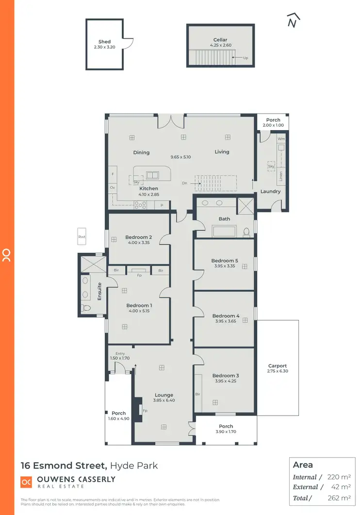 Floorplan of Homely house listing, 16 Esmond Street, Hyde Park SA 5061