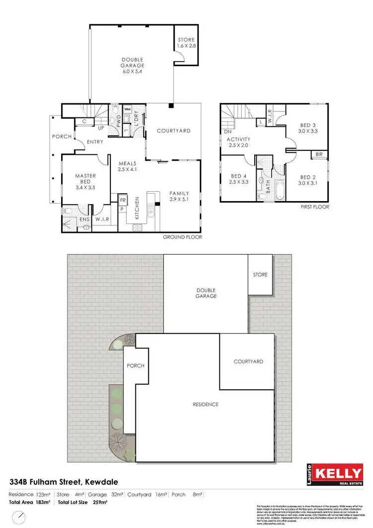 Floorplan of Homely house listing, 334b Fulham Street, Cloverdale WA 6105
