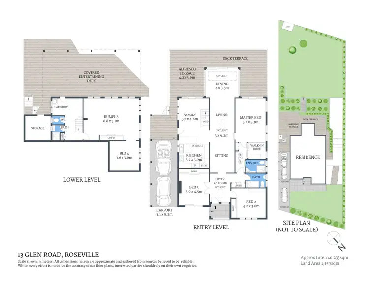 Floorplan of Homely house listing, 13 Glen Road, Roseville NSW 2069