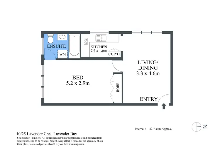 Floorplan of Homely apartment listing, 10/25 Lavender Crescent, Lavender Bay NSW 2060