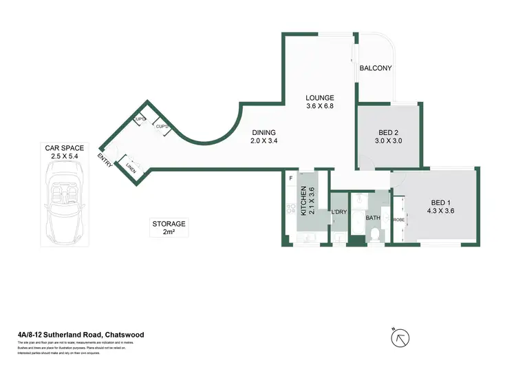 Floorplan of Homely apartment listing, 4a/8-12 Sutherland Road, Chatswood NSW 2067