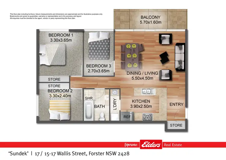 Floorplan of Homely unit listing, 17/15-17 Wallis Street, Forster NSW 2428