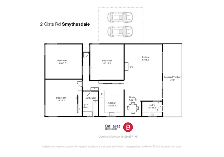 Floorplan of Homely rural property listing, 2 Gists Road, Smythesdale VIC 3351