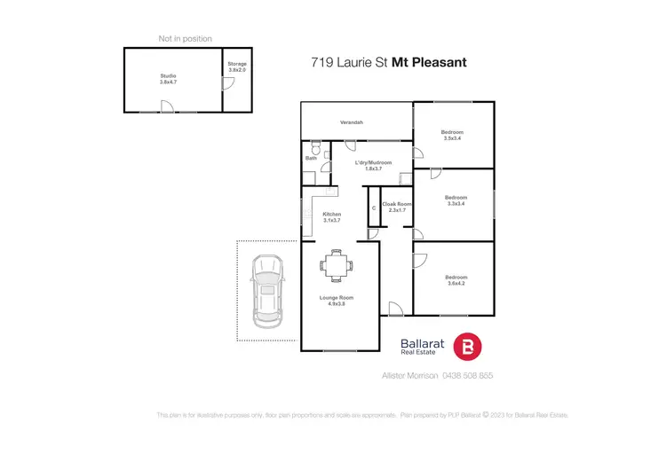 Floorplan of Homely house listing, 719 Laurie Street, Mount Pleasant VIC 3350