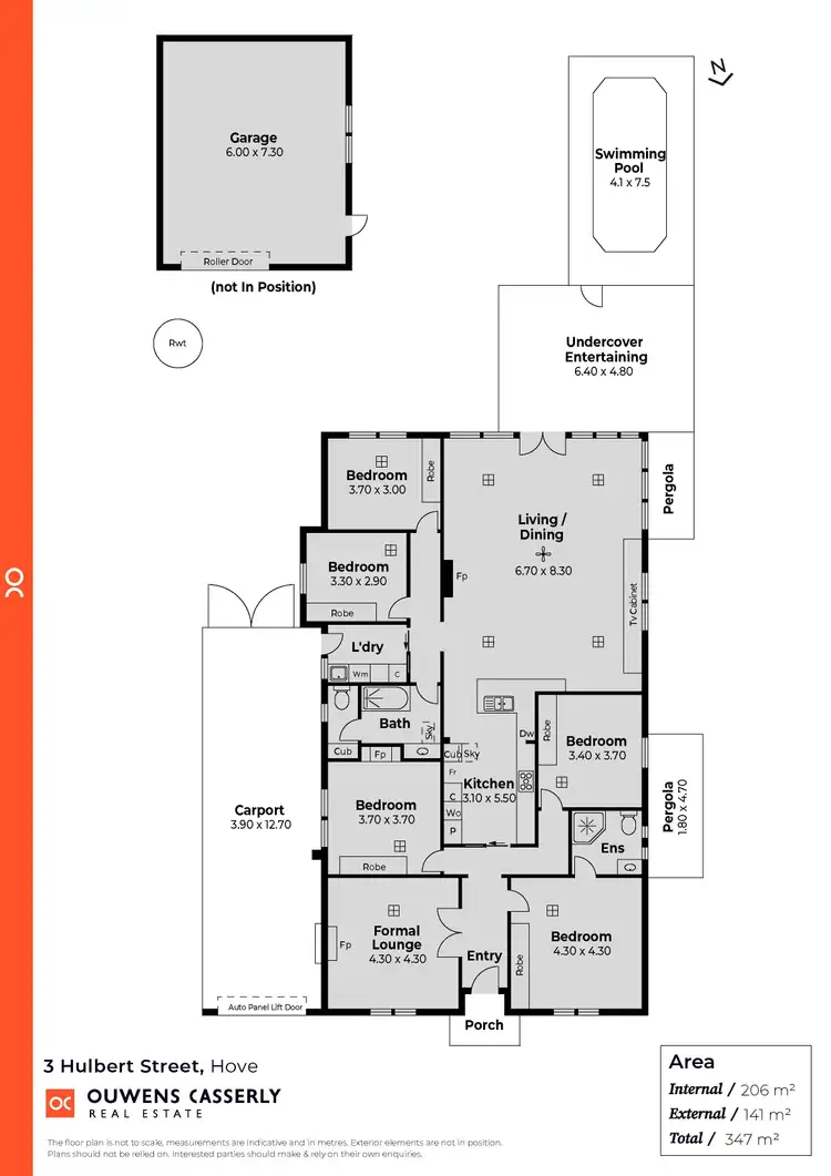 Floorplan of Homely house listing, 3 Hulbert Street, Hove SA 5048