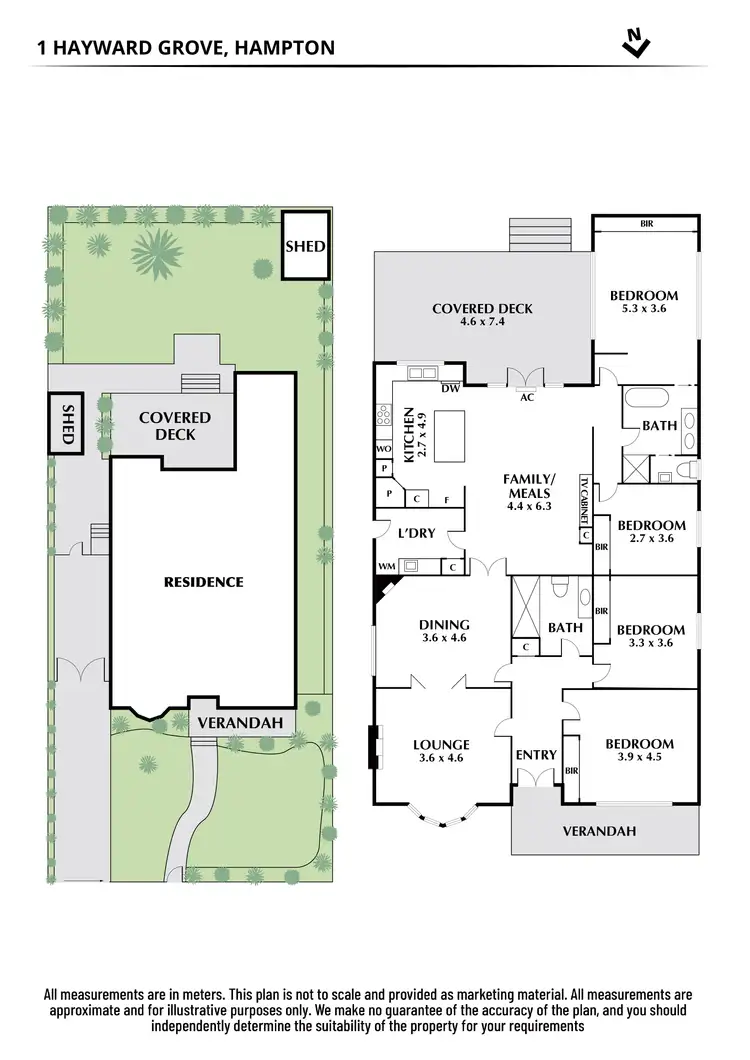 Floorplan of Homely house listing, 1 Hayward Grove, Hampton VIC 3188