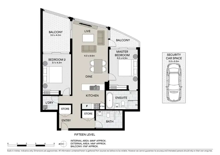 Floorplan of Homely apartment listing, 1512/3 Carter Street, Lidcombe NSW 2141
