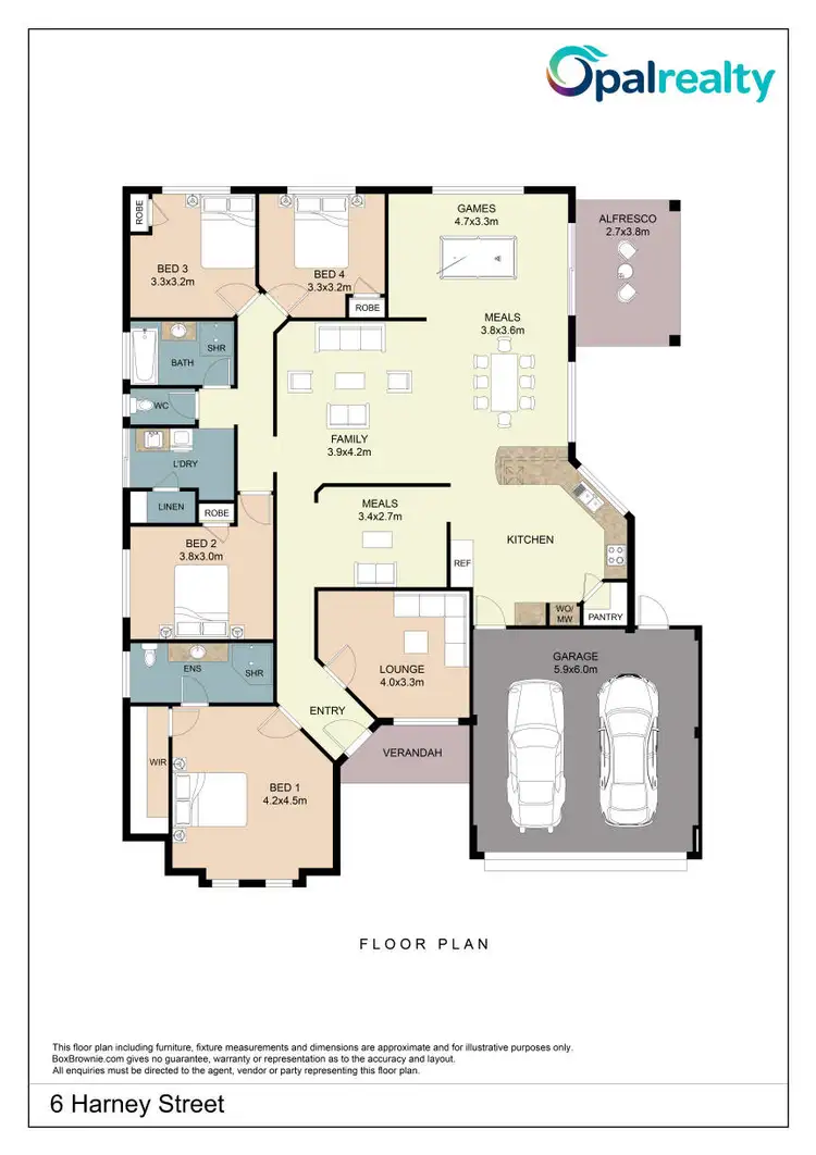 Floorplan of Homely house listing, 6 Harney Road, Secret Harbour WA 6173