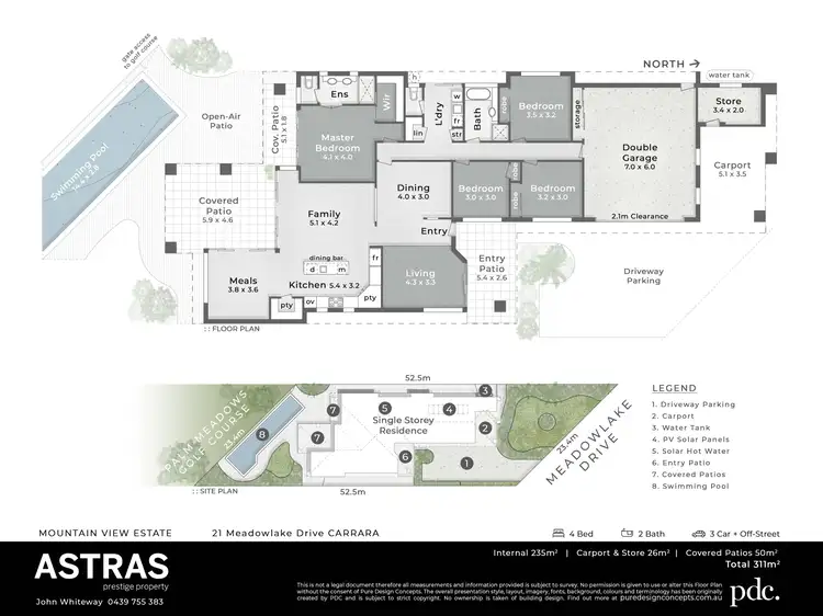 Floorplan of Homely house listing, 21 Meadowlake Drive, Carrara QLD 4211