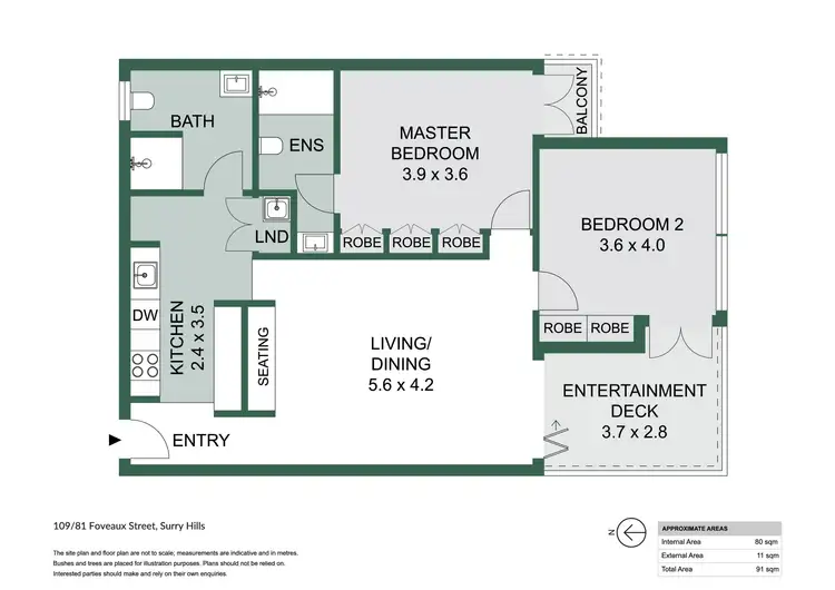 Floorplan of Homely unit listing, 109/81 Foveaux Street, Surry Hills NSW 2010