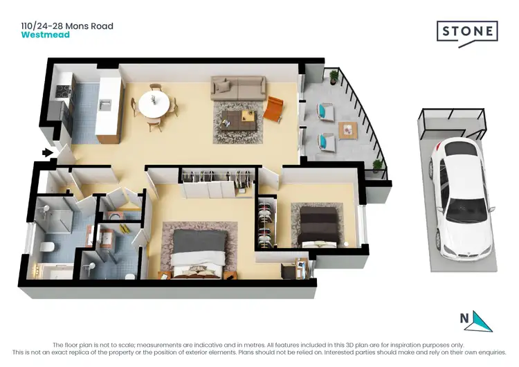 Floorplan of Homely apartment listing, 110/24-28 Mons Road, Westmead NSW 2145