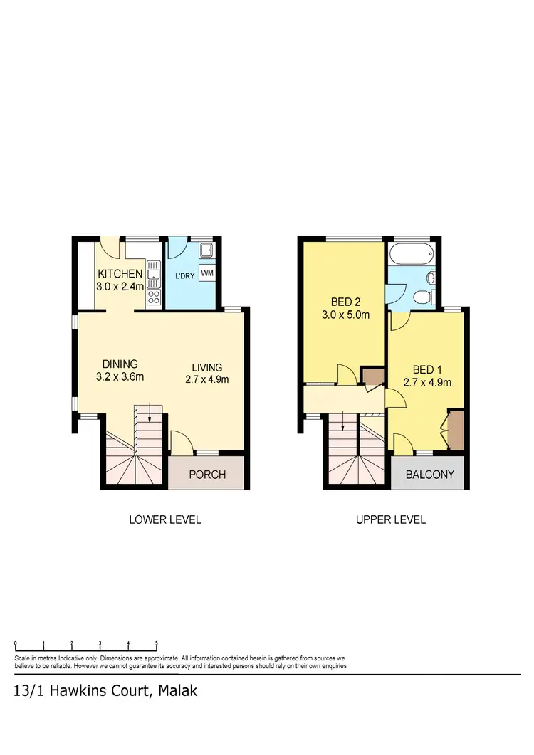Floorplan of Homely townhouse listing, 13/1 Hawkins Court, Malak NT 812
