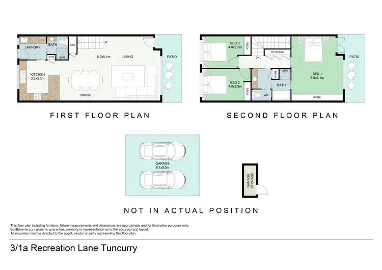 Floorplan of Homely townhouse listing, 3/1A Recreation Lane, Tuncurry NSW 2428