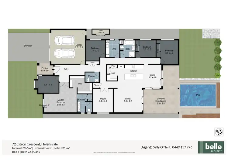 Floorplan of Homely house listing, 72 Citron Crescent, Helensvale QLD 4212
