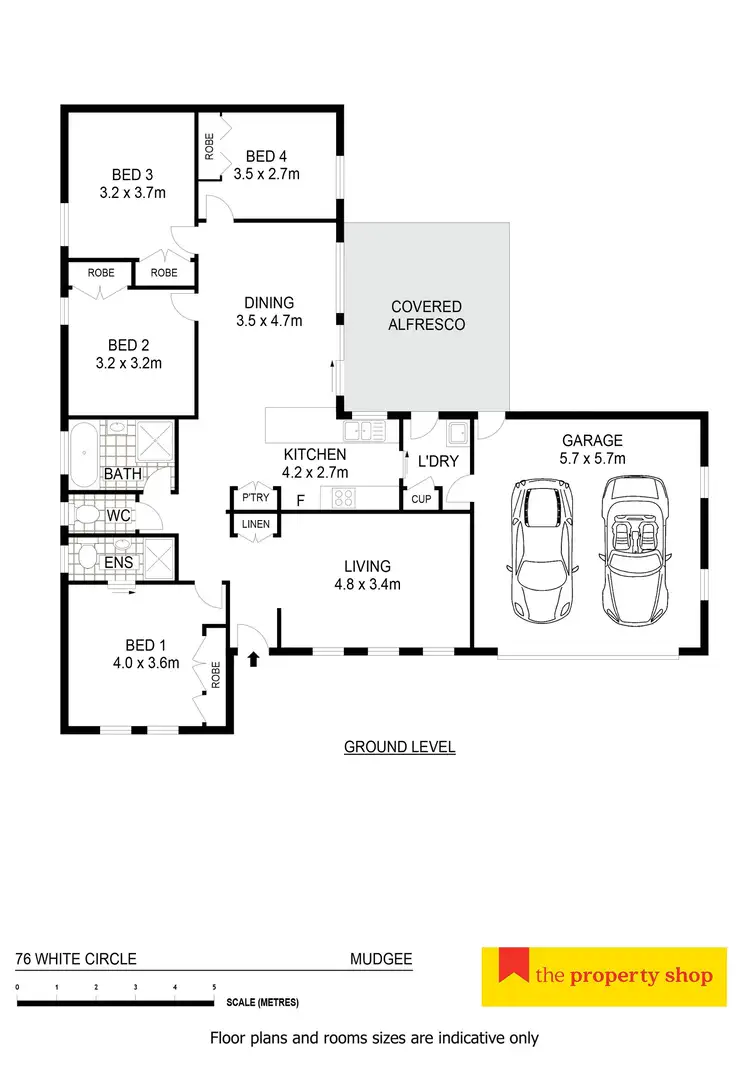 Floorplan of Homely house listing, 76 White Circle, Mudgee NSW 2850