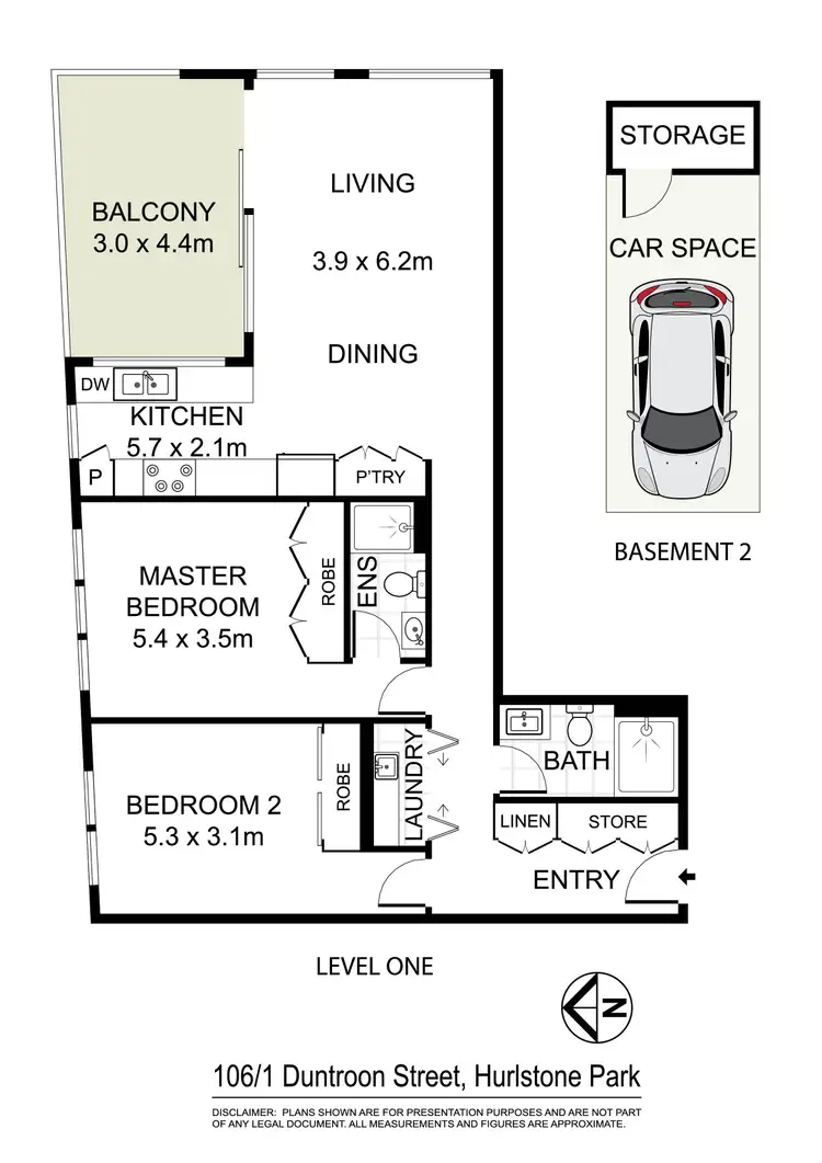 Floorplan of Homely apartment listing, 106/1 Duntroon Street, Hurlstone Park NSW 2193