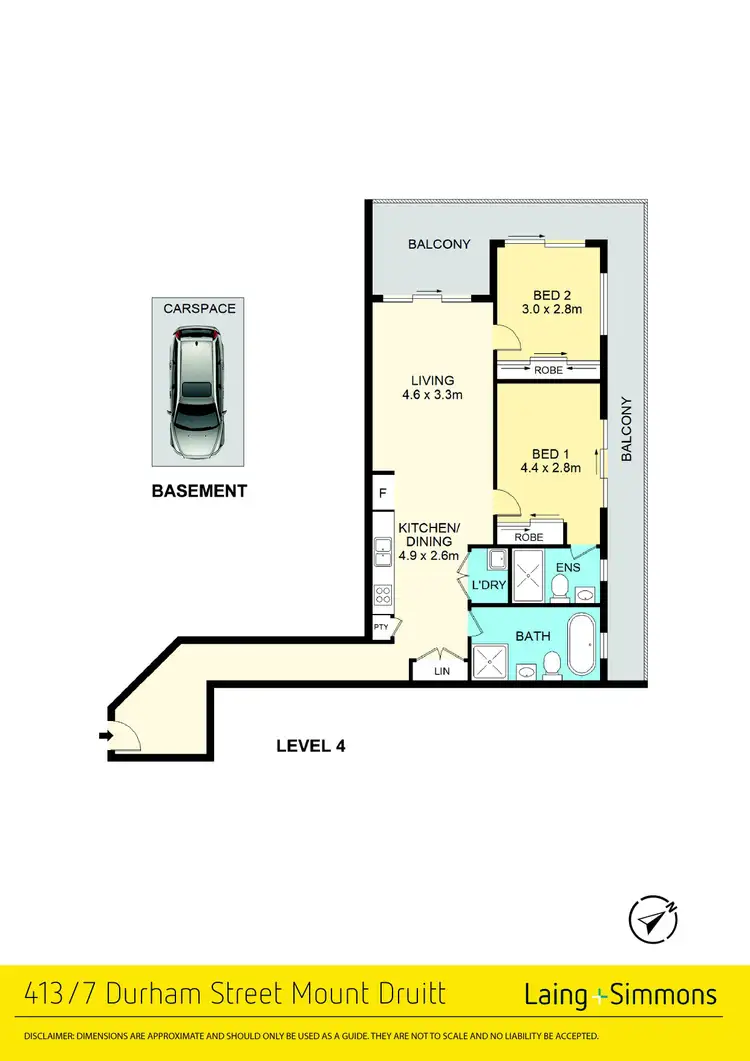 Floorplan of Homely apartment listing, 413/7-9 Durham Street, Mount Druitt NSW 2770