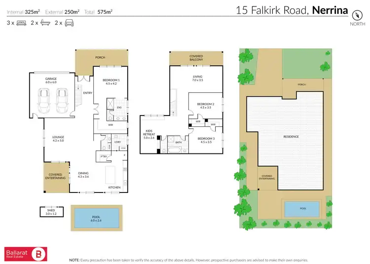 Floorplan of Homely house listing, 15 Falkirk Road, Nerrina VIC 3350