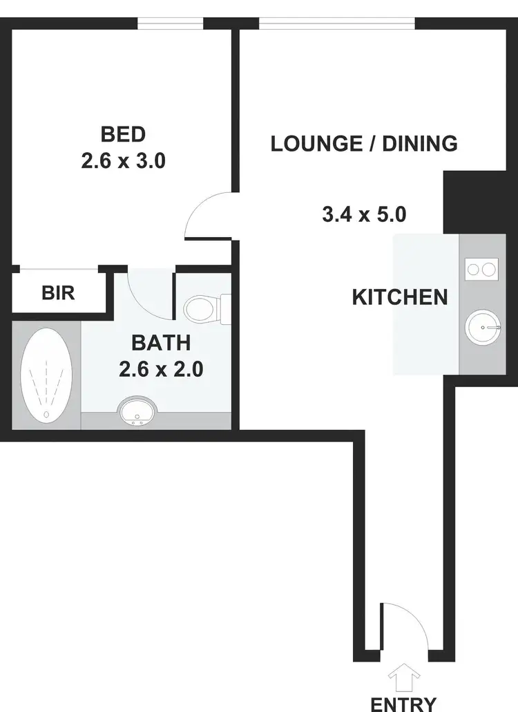 Floorplan of Homely apartment listing, 35/47-51 Lonsdale Street, Melbourne VIC 3000