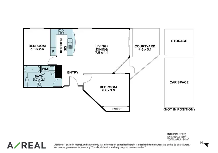 Floorplan of Homely apartment listing, 17/398 La Trobe Street, Melbourne VIC 3000