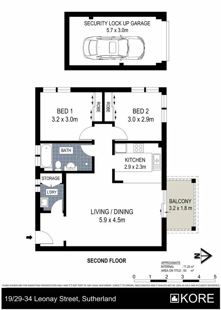 Floorplan of Homely apartment listing, 19/28-34 Leonay Street, Sutherland NSW 2232
