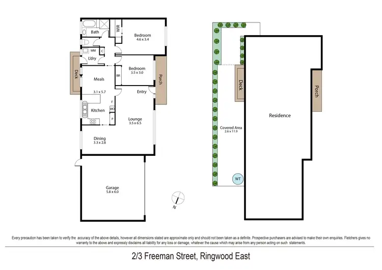 Floorplan of Homely unit listing, 2/3 Freeman Street, Ringwood East VIC 3135