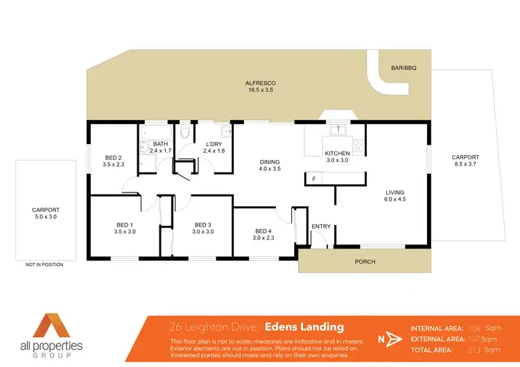 Floorplan of Homely house listing, 26 Leighton Drive, Edens Landing QLD 4207