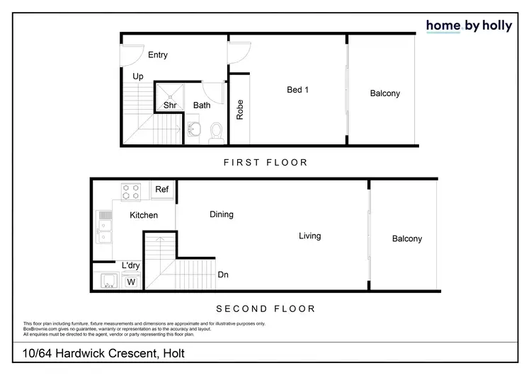 Floorplan of Homely apartment listing, 10/64 Hardwick Crescent, Holt ACT 2615