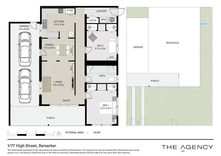 Floorplan of Homely unit listing, 1/77 High Street, Berserker QLD 4701