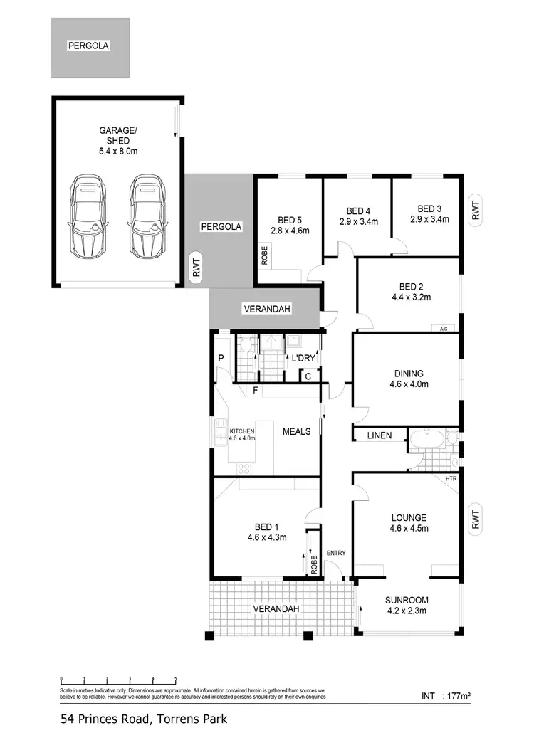 Floorplan of Homely house listing, 54 Princes Road, Torrens Park SA 5062